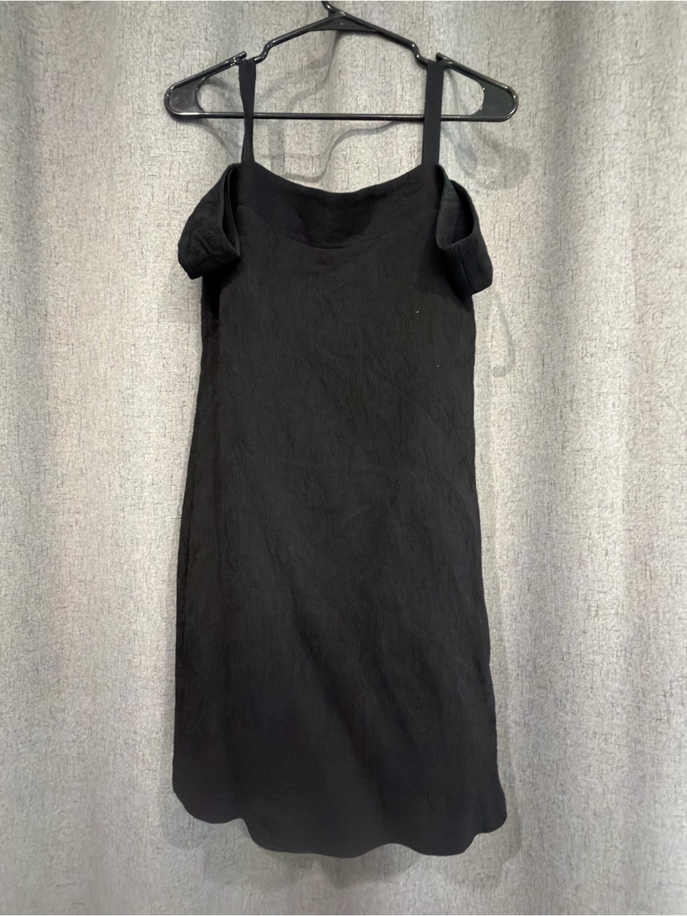 Greylin Black Crepe Off-Shoulder dress size M